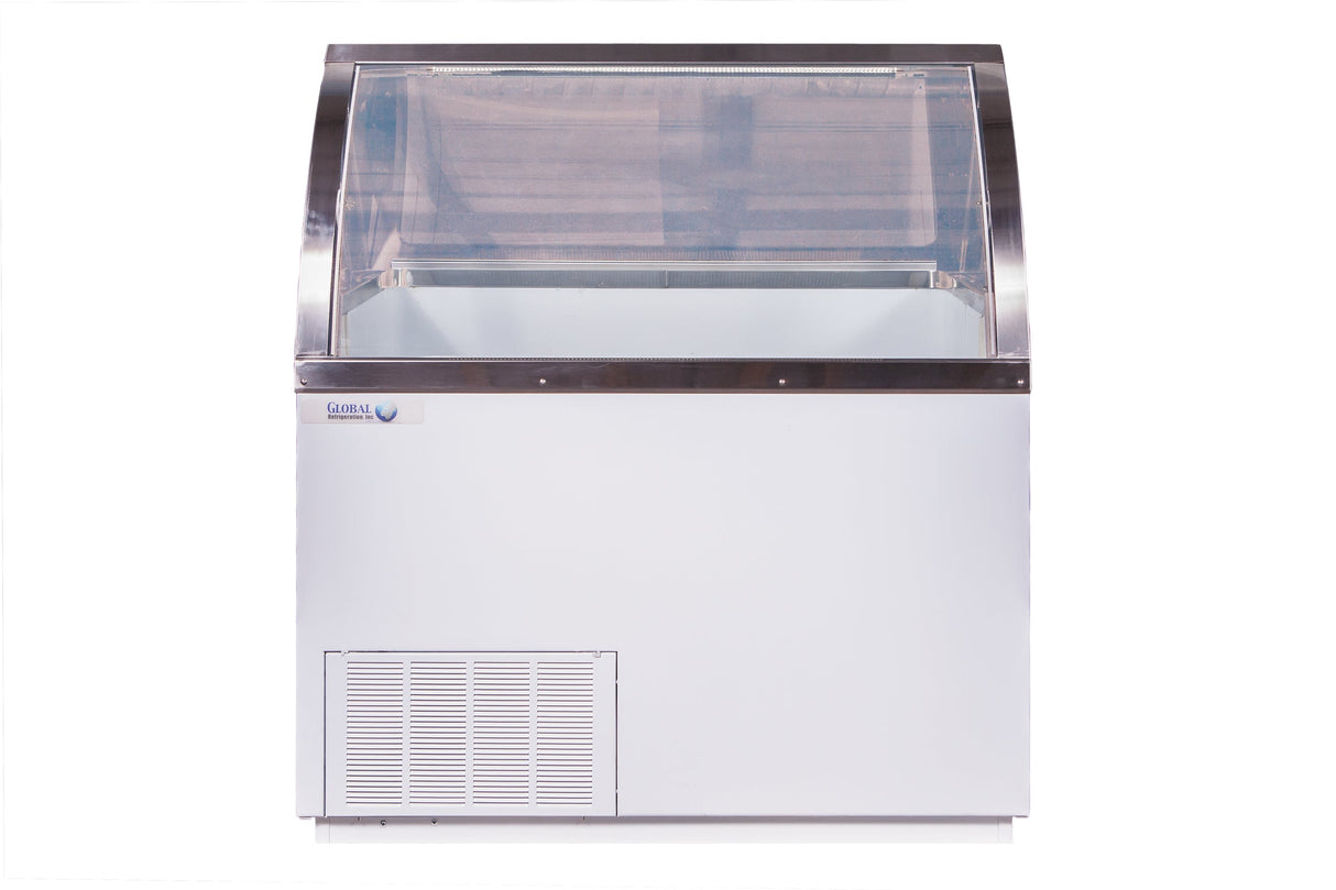 Global CKDC87V-Wide VisiDipper - Wide Curved Front Dipping Cabinet - "16 Dip"