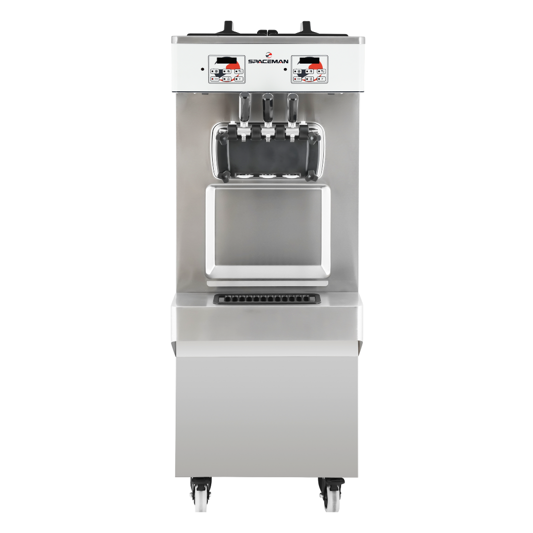 6378-C Gravity Feed Two Flavor Floor Model Soft Serve Machine