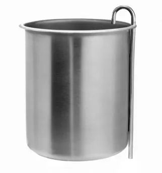 Dipwell 6" Deep Drawn Round (NSF) Ice Cream Dipper Well Package (D6D)
