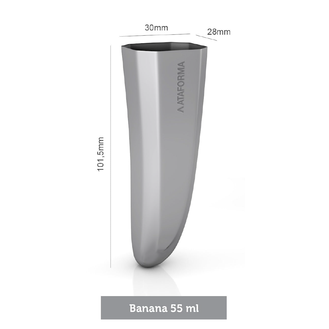 Ataforma Mold Banana 55ml 1.9 oz 14 cavities