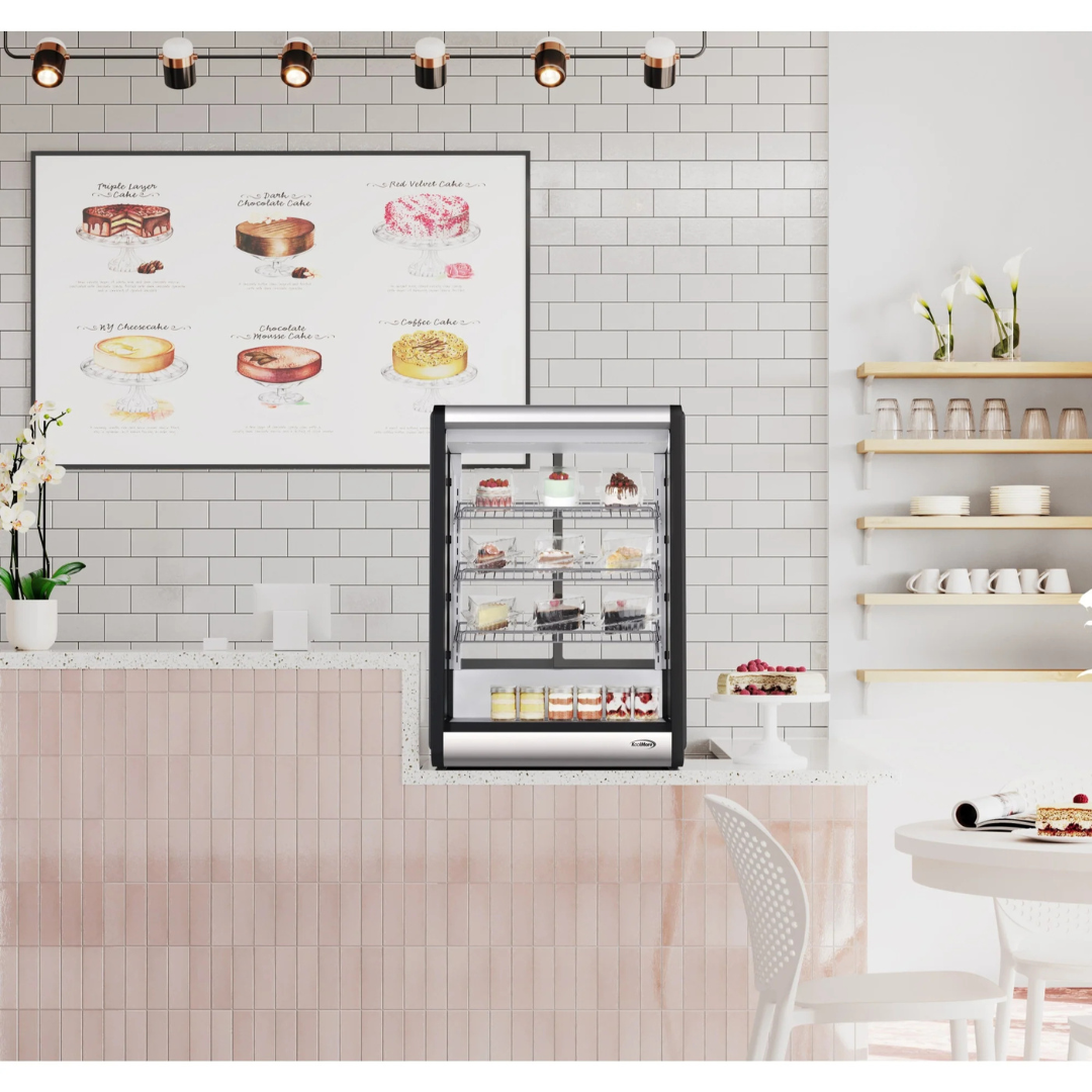 4 Tier Refrigerated Countertop Bakery Display Case - 24 in.