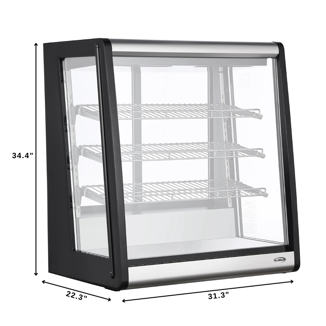 4 Tier Refrigerated Countertop Bakery Display Case - 31 in.