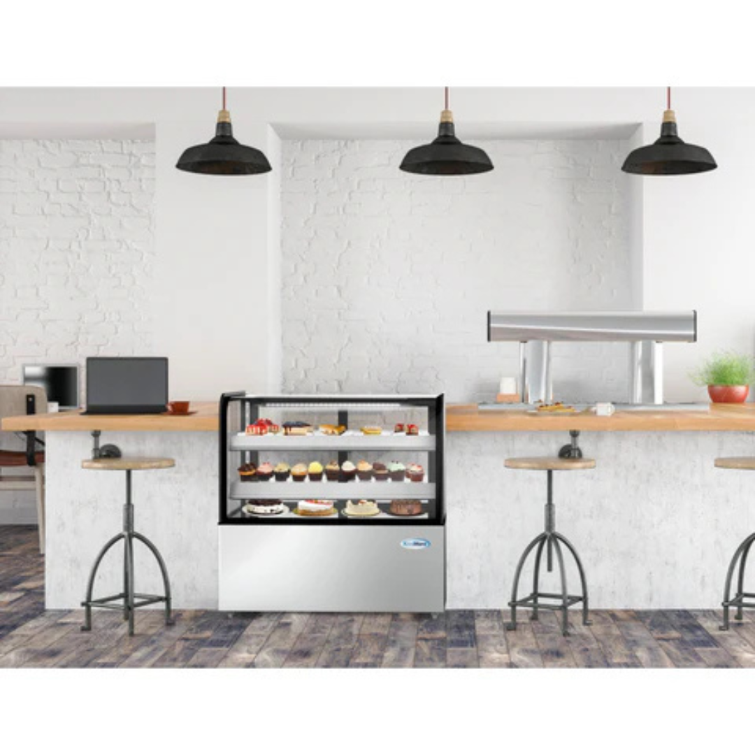 Stainless Steel Refrigerated Bakery Display Case - 48 in.