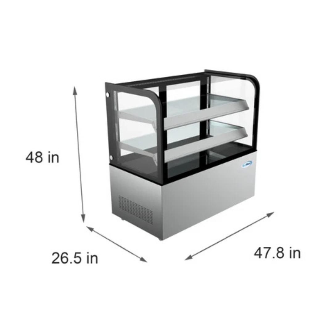 Stainless Steel Refrigerated Bakery Display Case - 48 in.