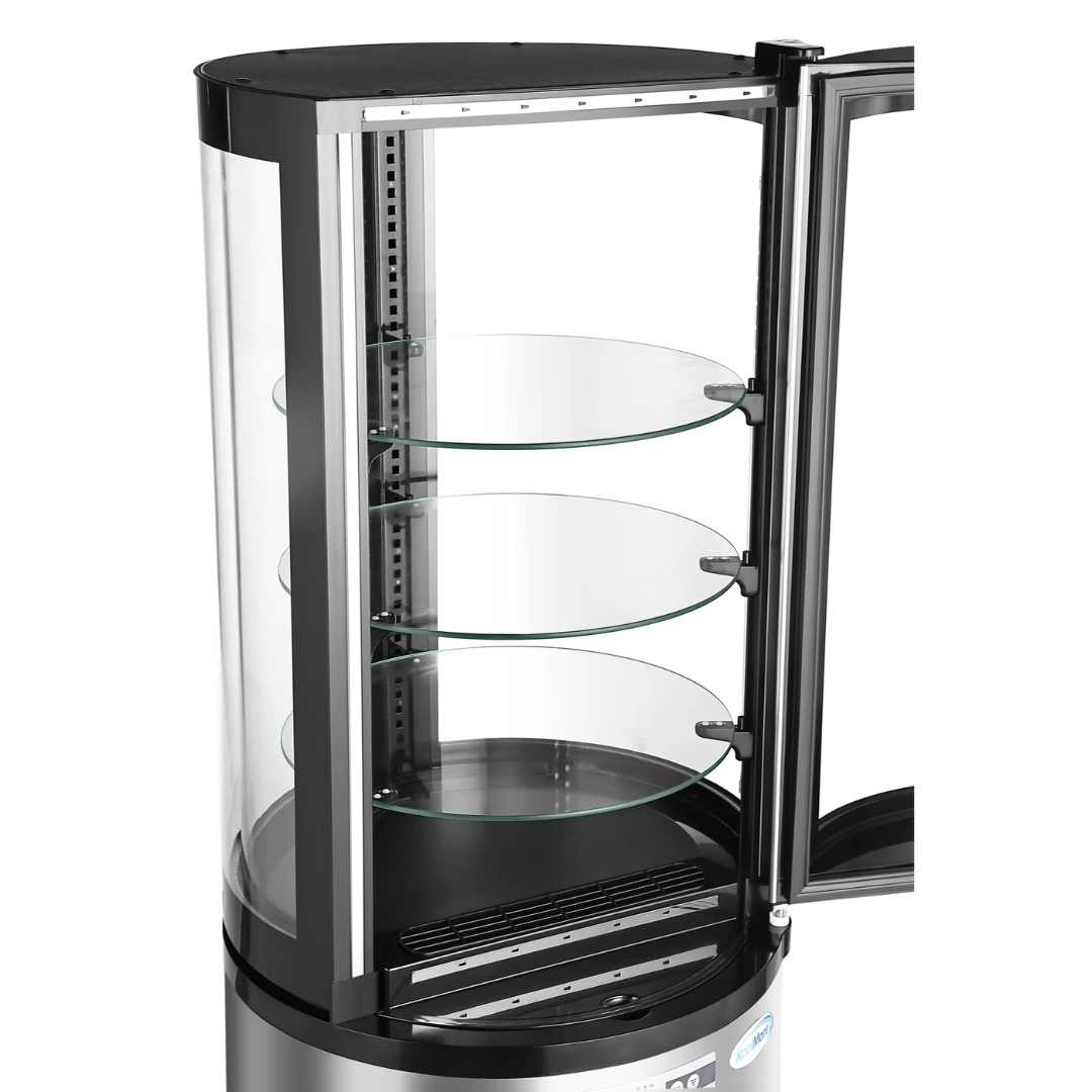 Circular Refrigerated Countertop Bakery Display Case - 19 in.