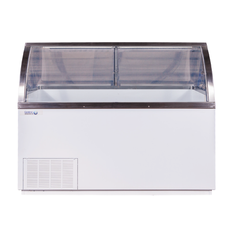 Global CKDC47V-Wide VisiDipper - Wide Curved Front Dipping Cabinet- "8 Dip"