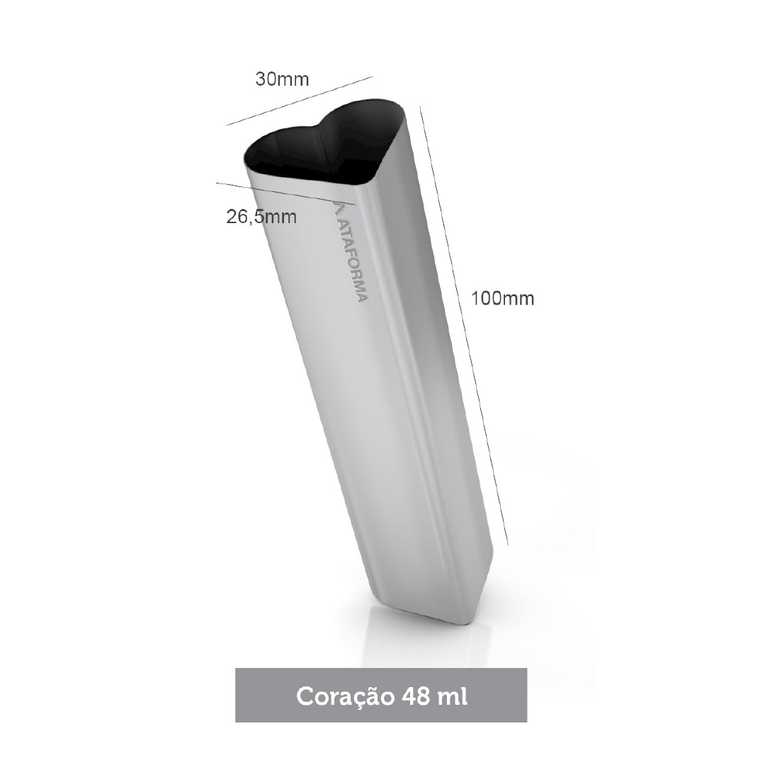Ataforma Mold Coração 48ml 14 cavities 1.6 oz (7-14 molds pricing)