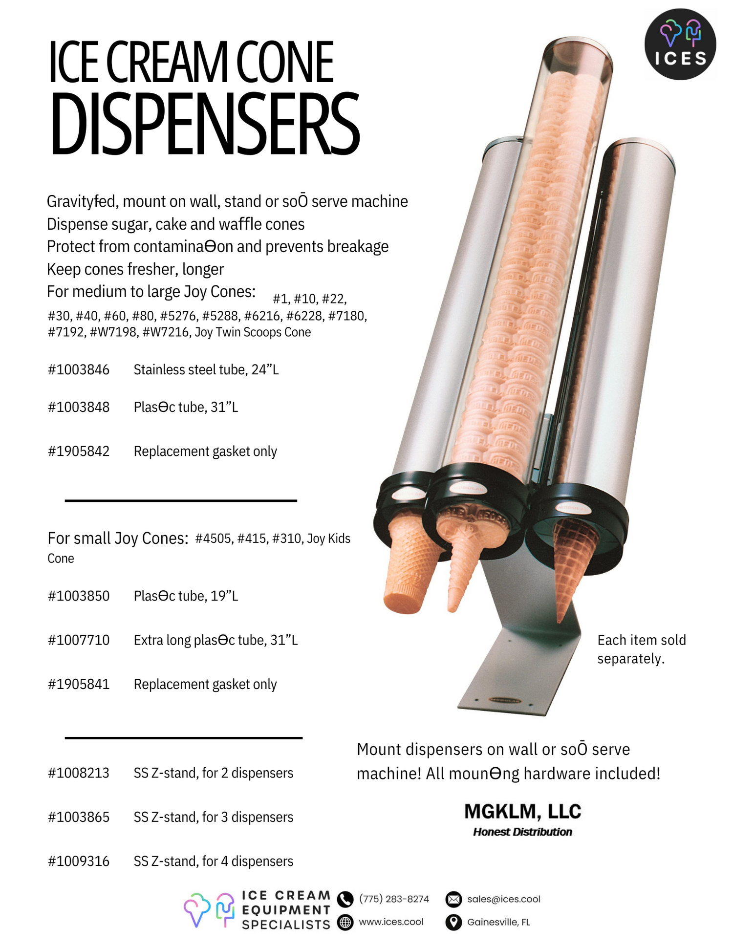 Modular Countertop Stainless Steel Z-Stands for Dispensors