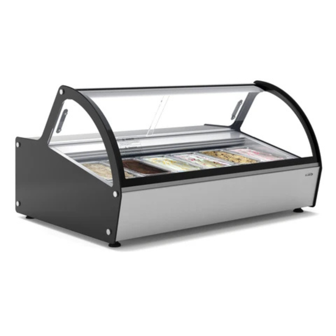 Stainless-Steel Gelato Countertop Display Case - 46 In.