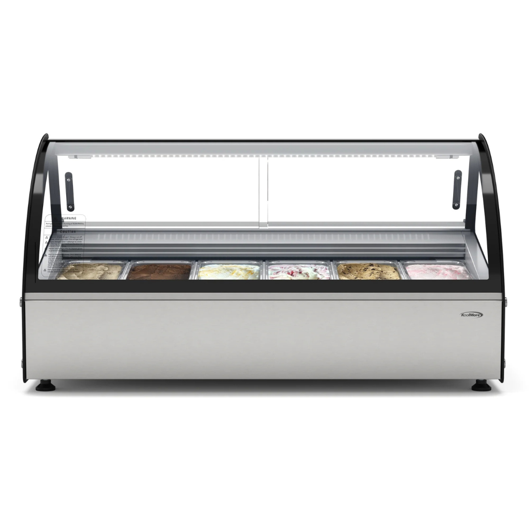 Stainless-Steel Gelato Countertop Display Case - 46 In.
