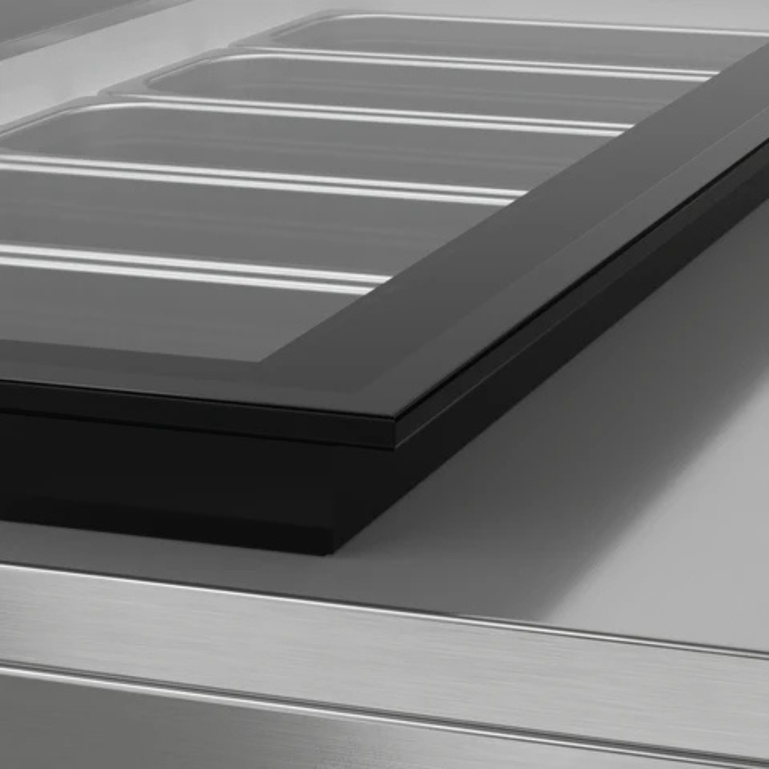 Stainless-Steel Ice Cream Countertop Display Case - 45 In. (Flat Top Model)