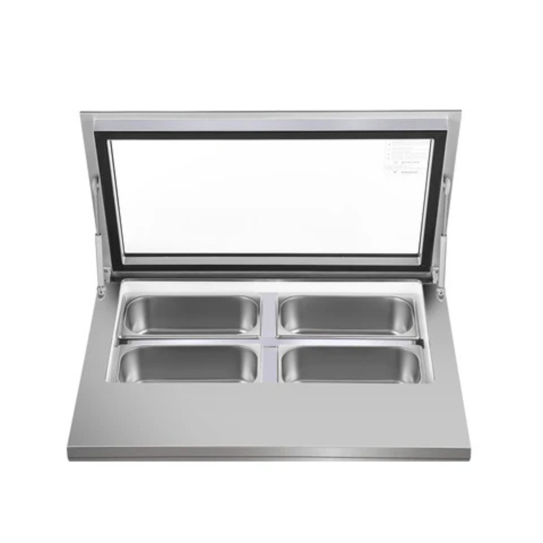 Stainless-Steel Ice Cream Countertop Display Case - 31 In.