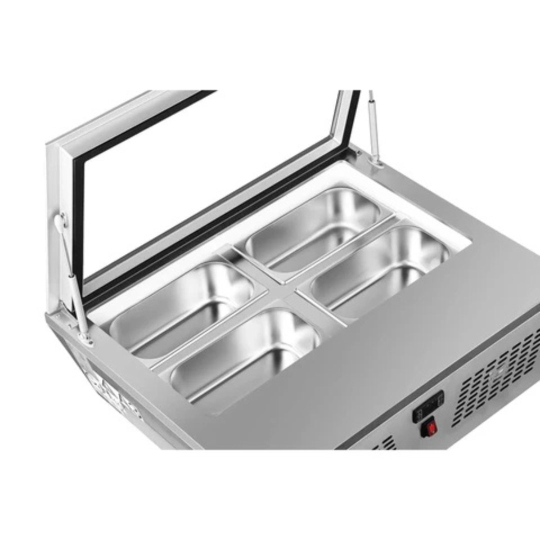 Stainless-Steel Ice Cream Countertop Display Case - 31 In.