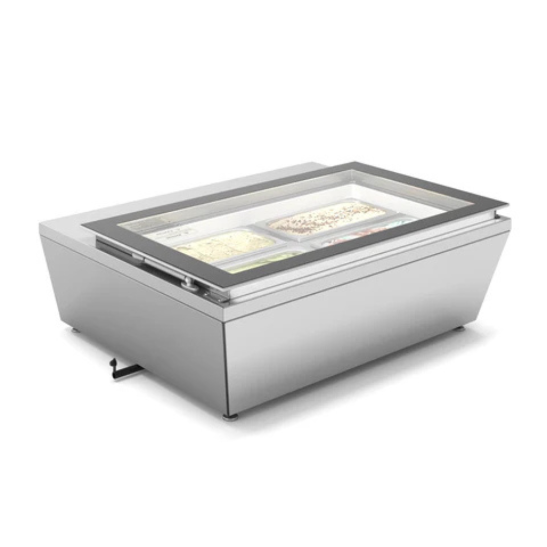 Stainless-Steel Ice Cream Countertop Display Case - 31 In.