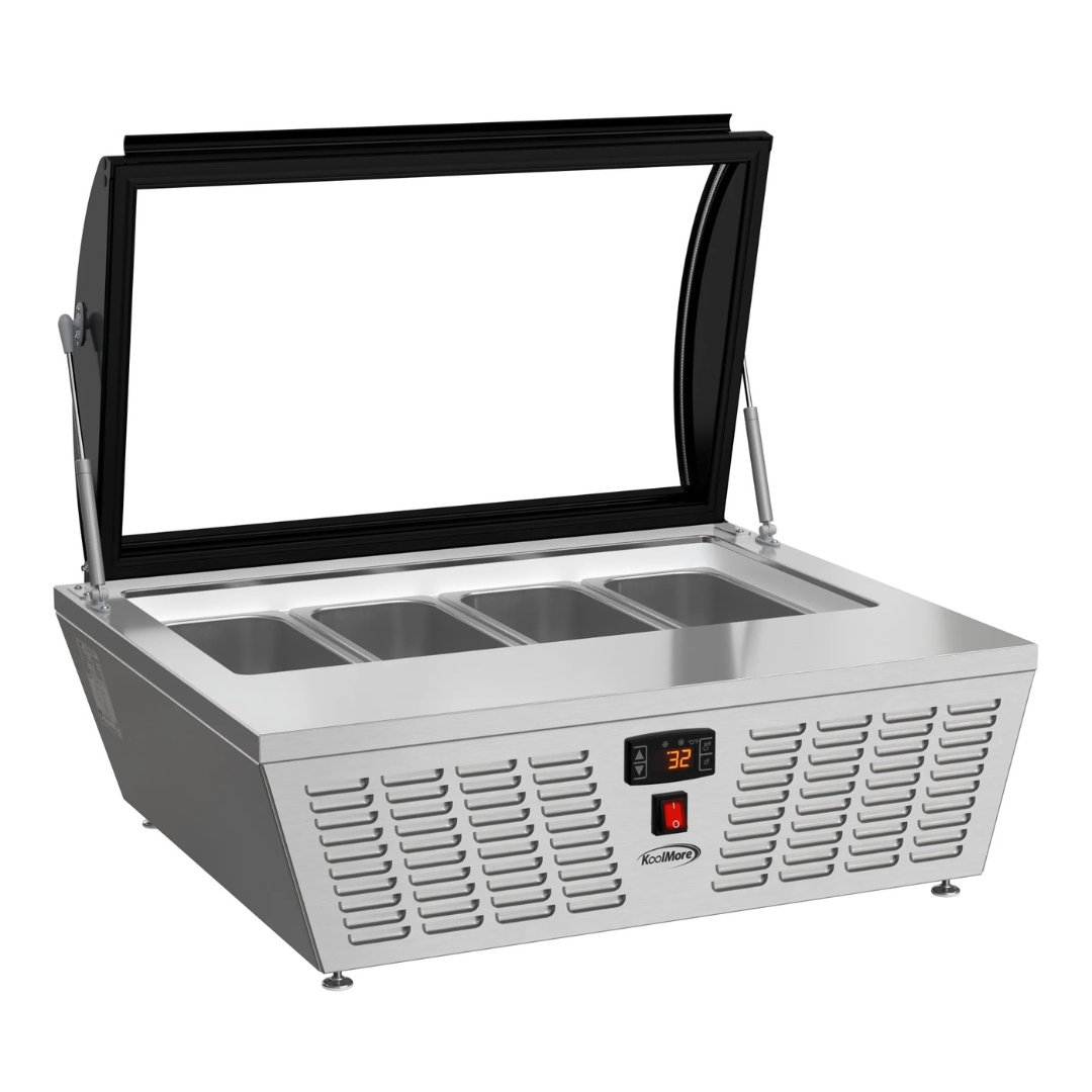 Stainless-Steel Ice Cream Countertop Display Case - 32 In.