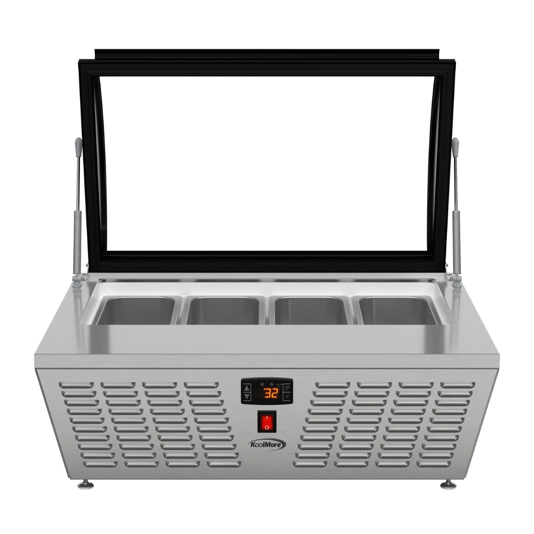 Stainless-Steel Ice Cream Countertop Display Case - 32 In.