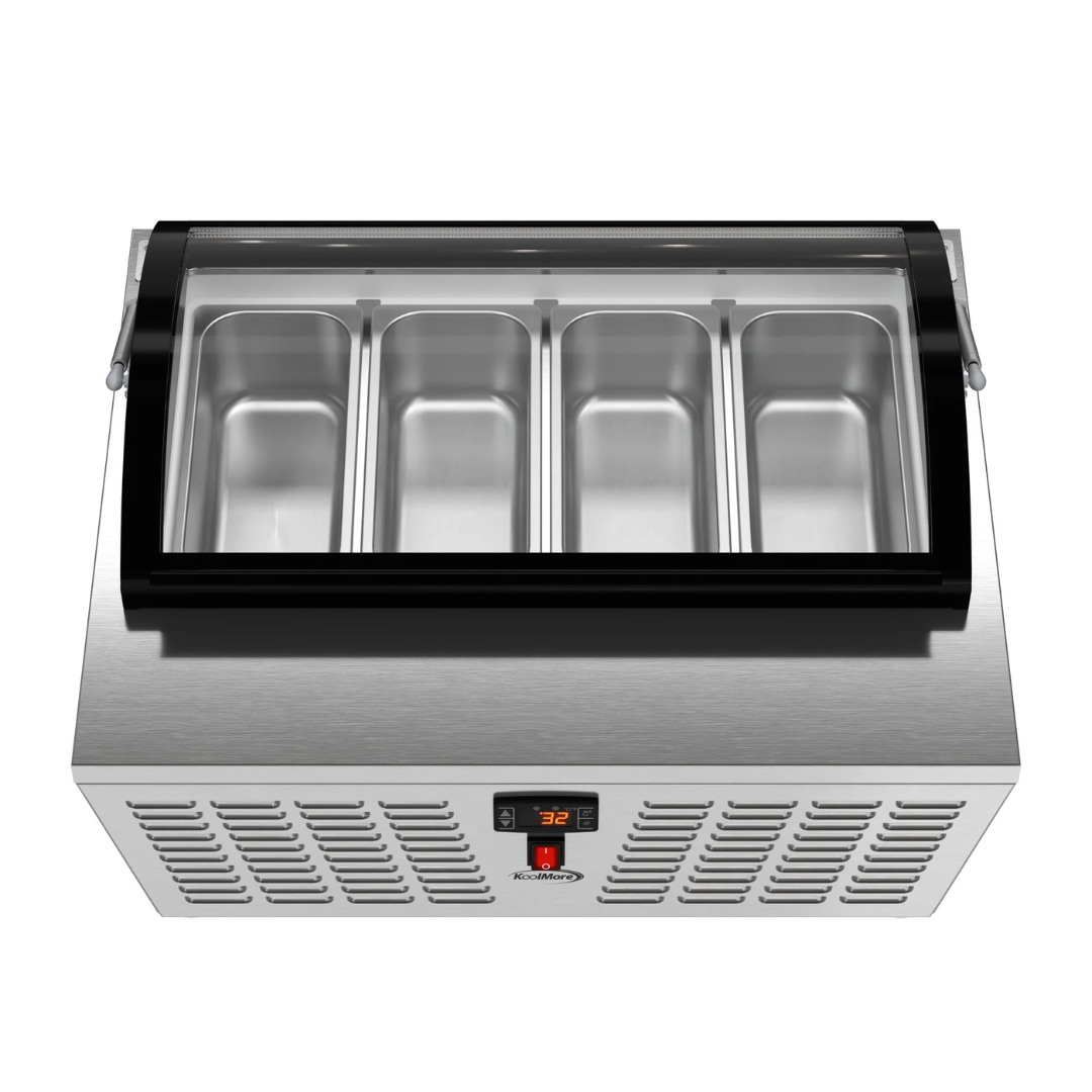Stainless-Steel Ice Cream Countertop Display Case - 32 In.