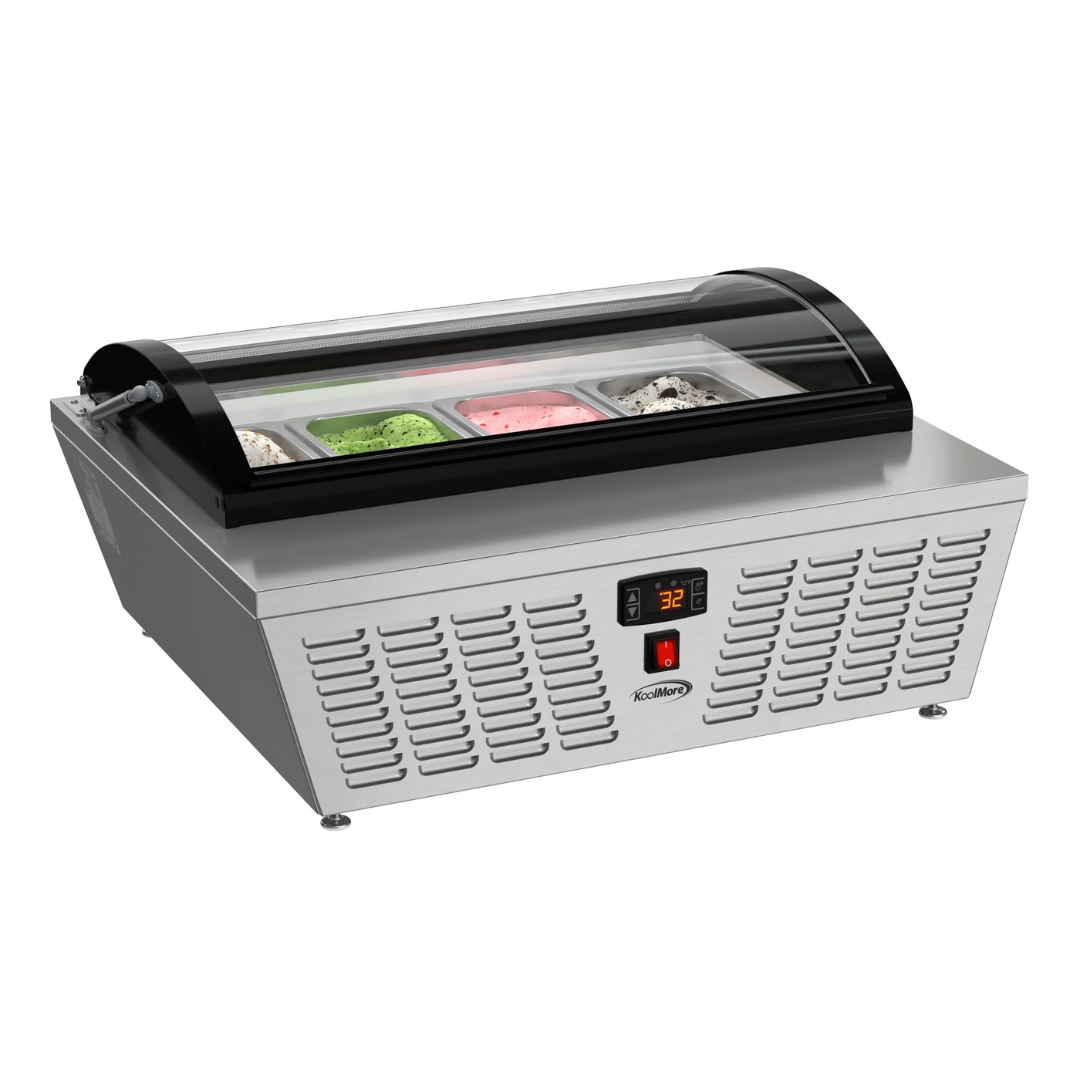 Stainless-Steel Ice Cream Countertop Display Case - 32 In.