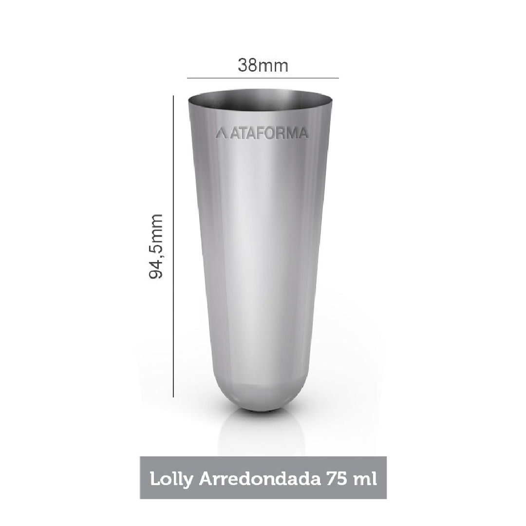 Ataforma Mold Lolly Arredondada 75ml 2.5 oz 14 cavities (7-14 molds pricing)