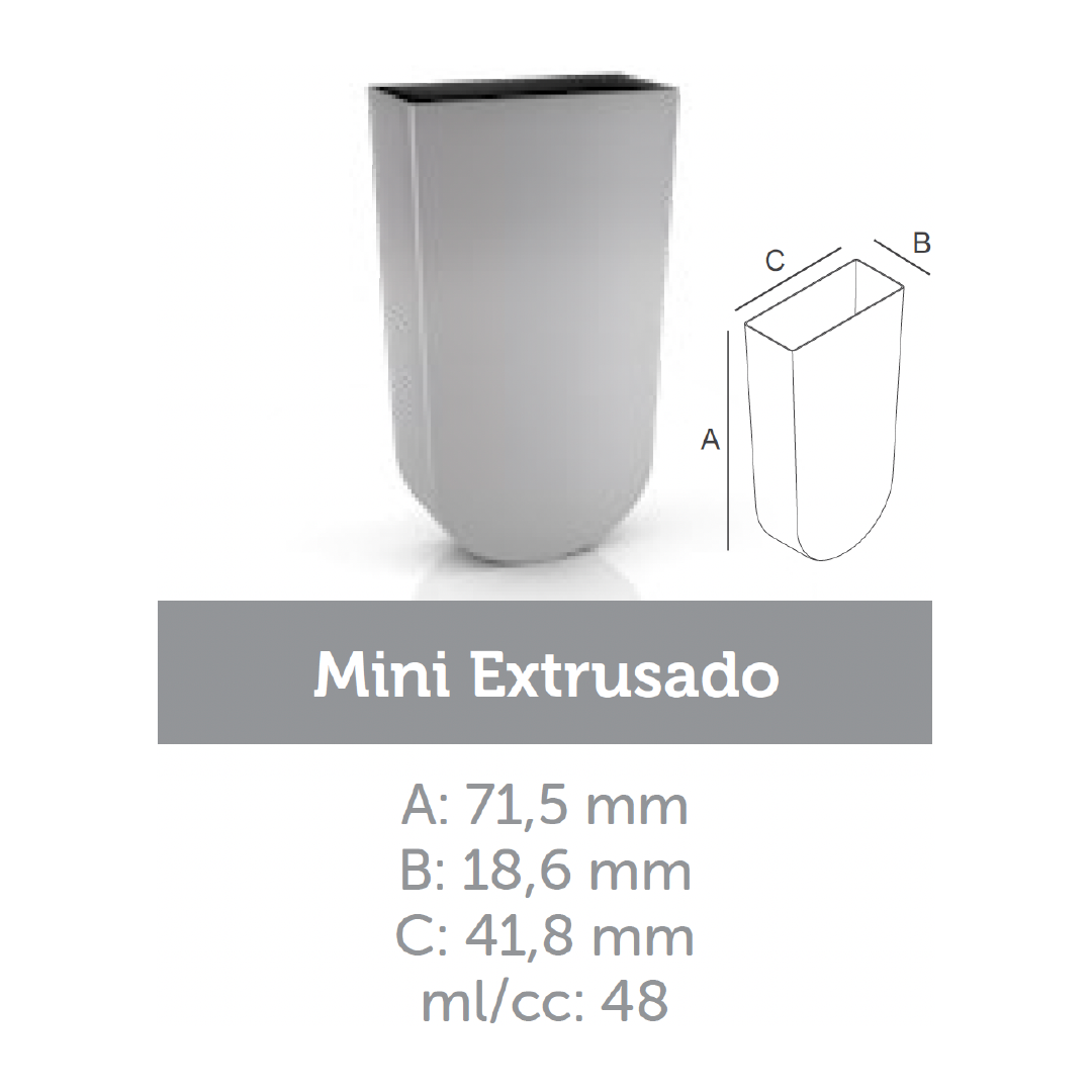 Ataforma Mold Mini Extrusado 48ml 1.6 oz 22 cavities