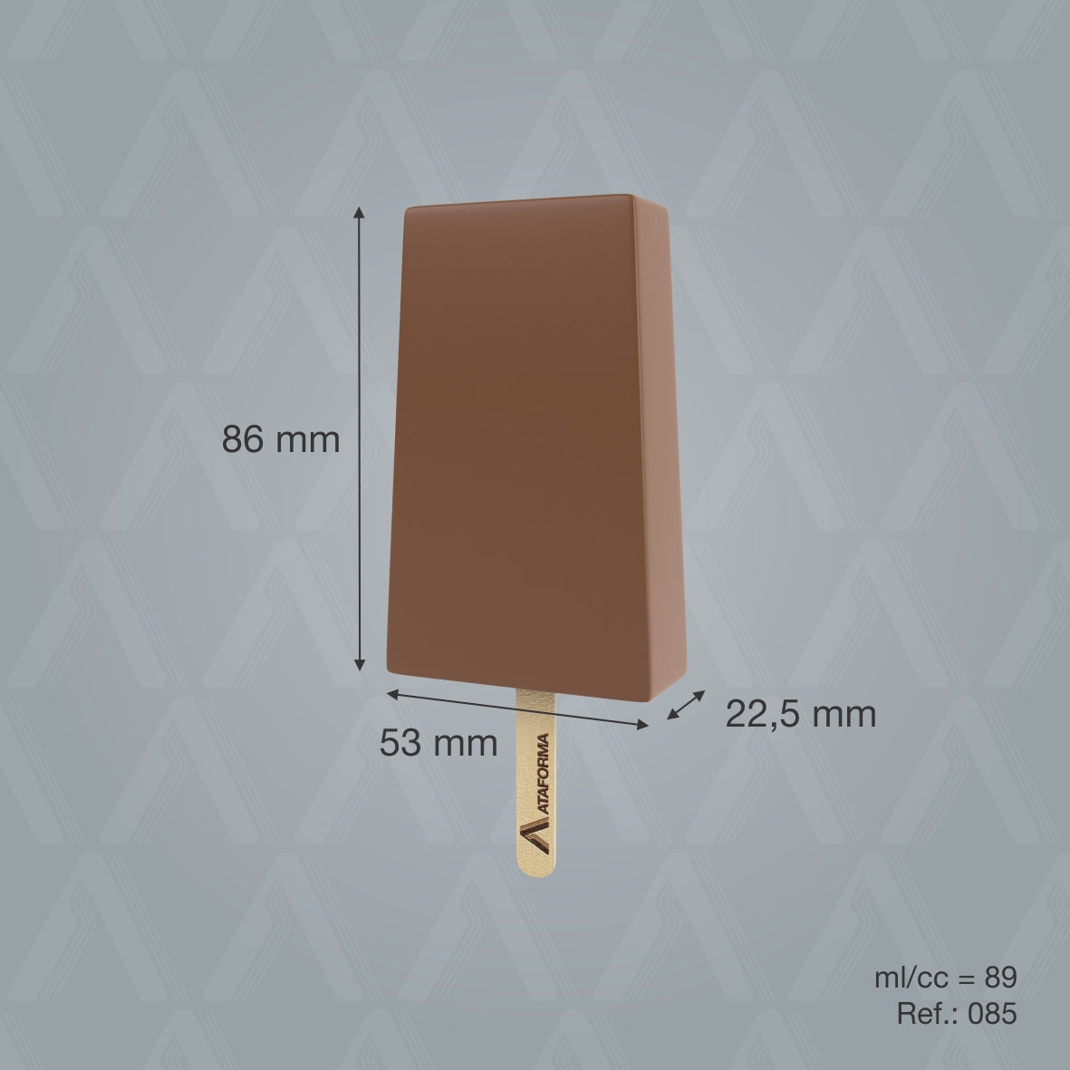 Ataforma Mold Mini Paleta 89ml 3.0 oz 26 cavities (1-6 molds pricing)
