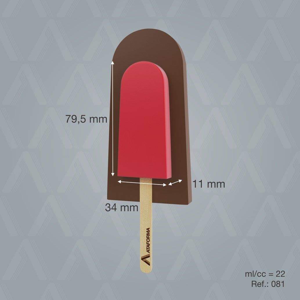 Ataforma Mold Recheio 22ml 0.7 oz 22 cavities