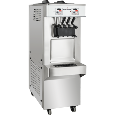 6378-C Gravity Feed Two Flavor Floor Model Soft Serve Machine