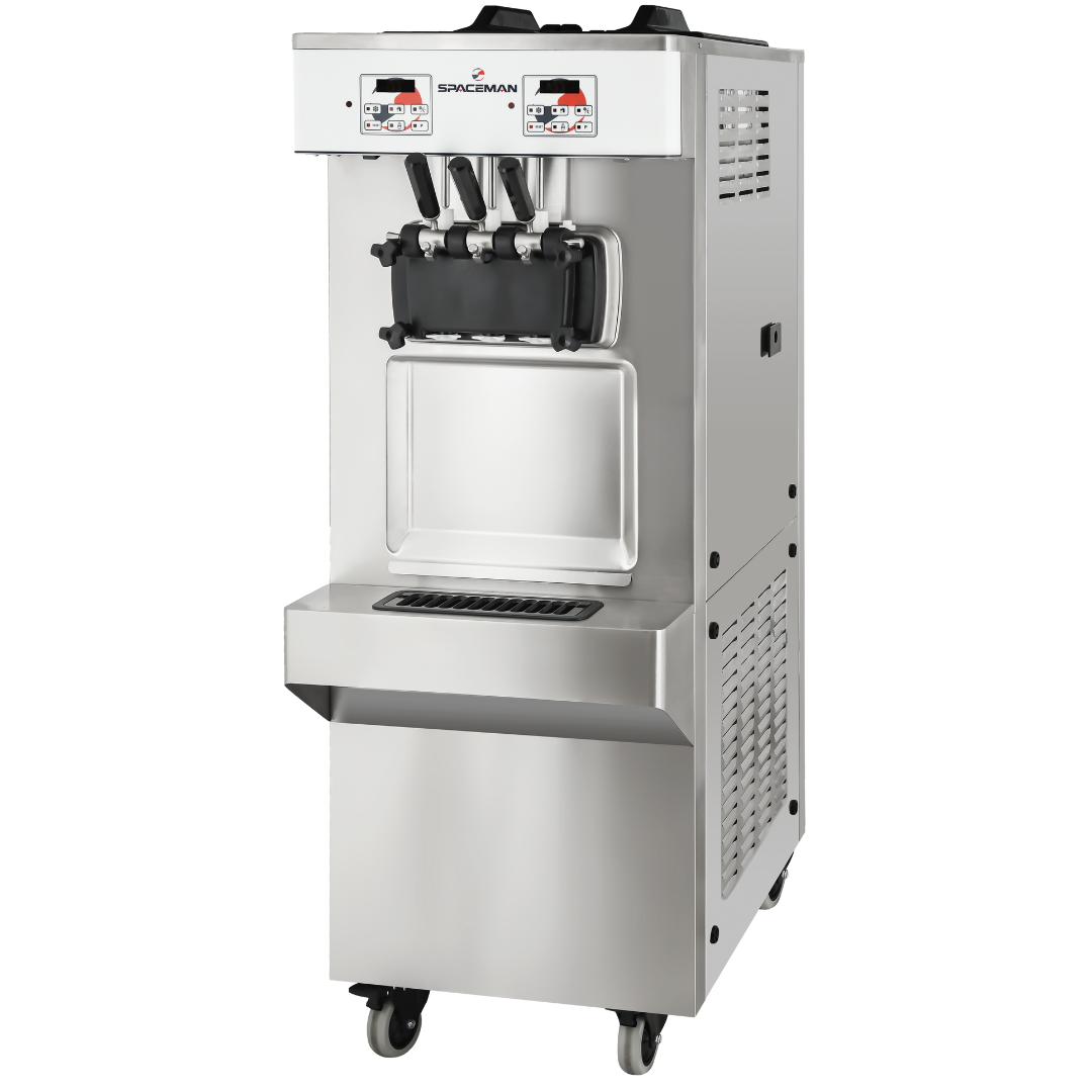 6378-C Gravity Feed Two Flavor Floor Model Soft Serve Machine
