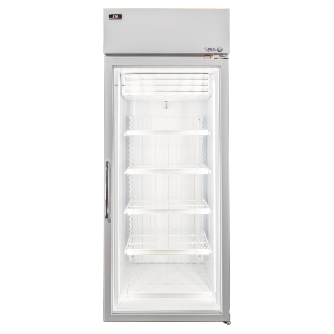 Global T30LGP Top-Mount Glass Door Vertical Merchandiser