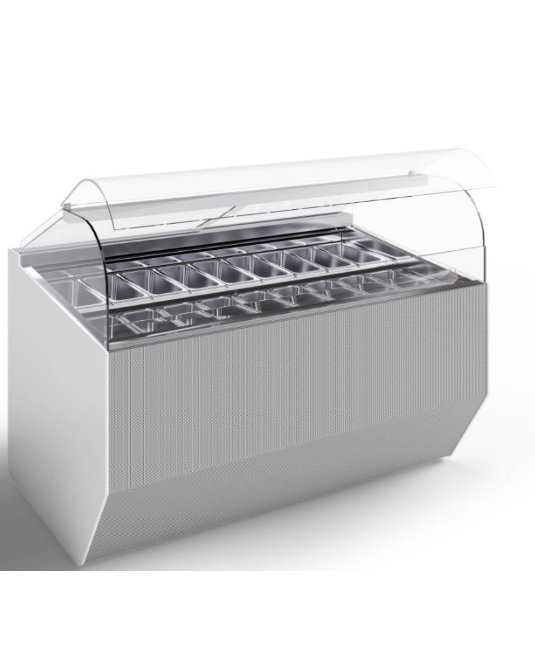 Vitrina de cristal curva Ciam Ciao para 12 sartenes