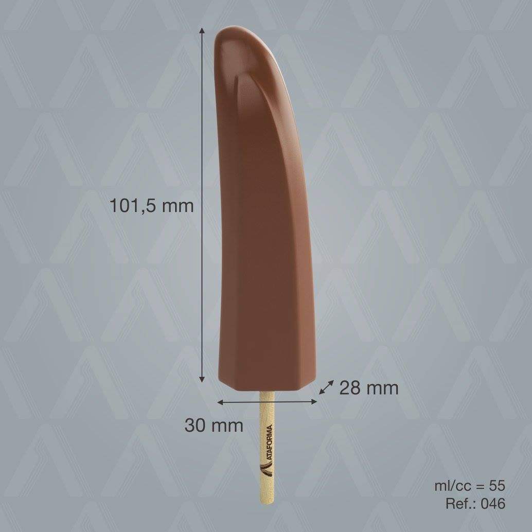 Ataforma Mold Banana 55ml 1.9 oz 14 cavities