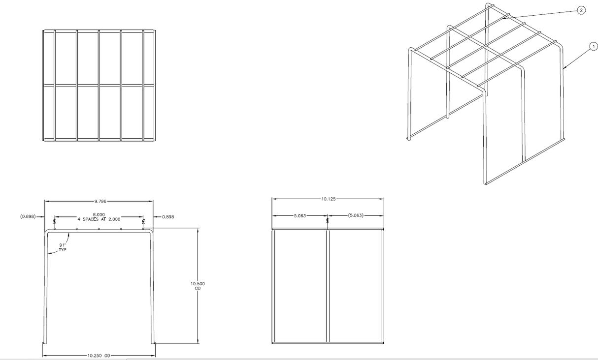 Bottom Support Shelf (False Bottom) (8) ALL 67s