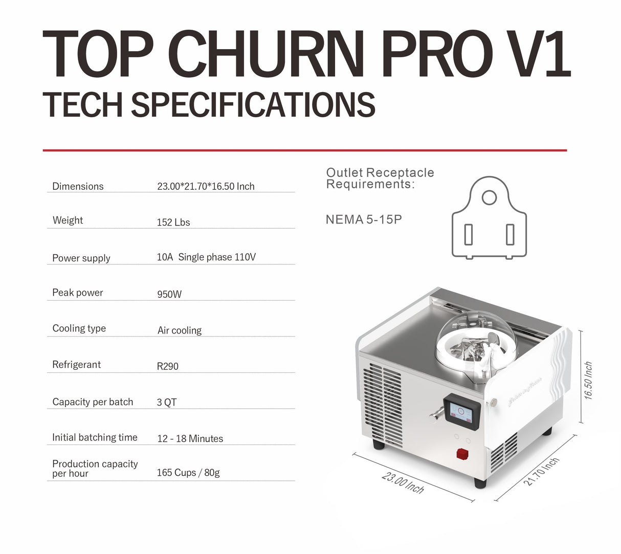 Cafetera de una sola olla Top Churn V1