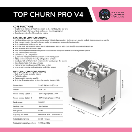 Top Churn V4 Cuatro Potes