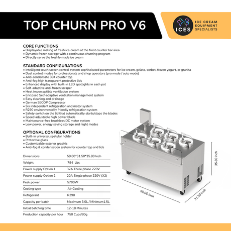 Top Churn V6 de seis ollas
