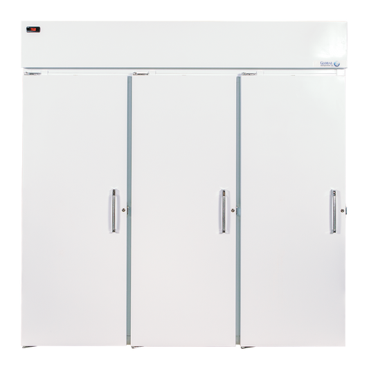 Global T80LSP Top-Mount Solid Door Vertical Merchandiser