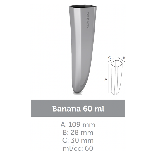 Ataforma Mold Banana 60ml 2.0 oz 14 cavities (7-14 molds pricing)