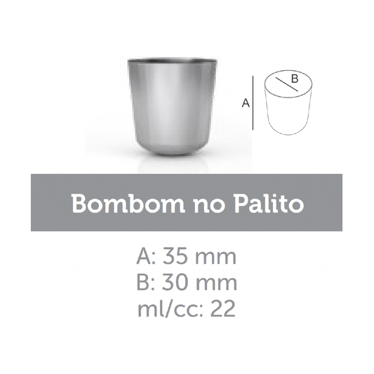 DEMO - Ataforma Mold Bombom No Palito 22ml 0.7 oz 18 cavities