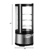 Circular Refrigerated Countertop Bakery Display Case - 19 in.