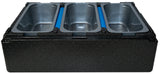 Gelato Cooler & Carrier for 3-5L Pans with 2 FB Plates (w/o Rolling Cover)
