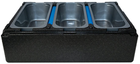 Gelato Cooler & Carrier for 3-5L Pans with 2 FB Plates (w/o Rolling Cover)