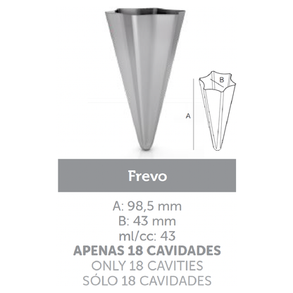 Ataforma Mold Frevo 43ml 18 cavities 1.5 oz (7-14 molds pricing)