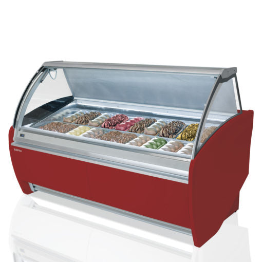 Infrico IDC‐VAR12H Gelato Case - Curved Glass