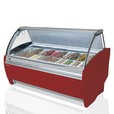Infrico IDC‐VAR12H Gelato Case - Curved Glass
