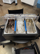 Gelato Cooler & Carrier for 3-5L Pans with 2 FB Plates (with Rolling Cover)