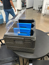 Gelato Cooler & Carrier for 3-5L Pans with 2 FB Plates (with Rolling Cover)