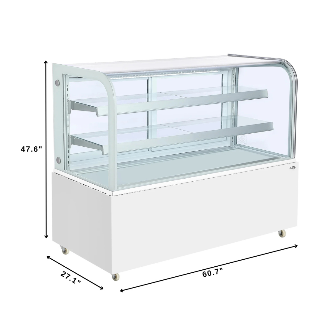 White Refrigerated Bakery Display Case - 60 in.