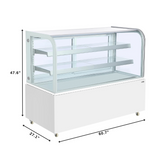 White Refrigerated Bakery Display Case - 60 in.