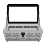 Stainless-Steel Ice Cream Countertop Display Case - 32 In.