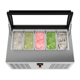 Stainless-Steel Ice Cream Countertop Display Case - 39 In.